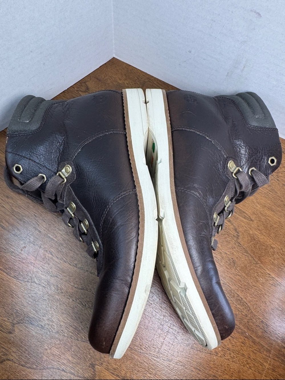 Timberland Womens Earthkeepers Mosley Brown Oiled Leather Lace-up Boots, sz 9.5 - Picture 12 of 15
